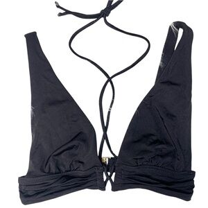 Victoria’s Secret Strappy Black Bikini Top - XS